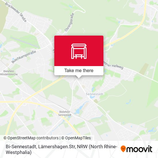 Bi-Sennestadt, Lämershagen.Str map
