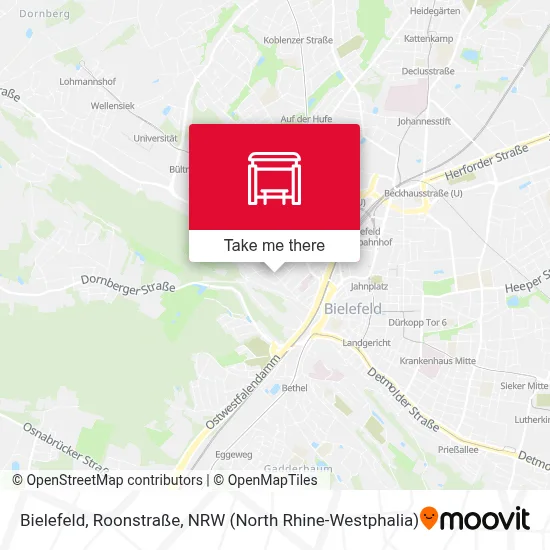 Bielefeld, Roonstraße map