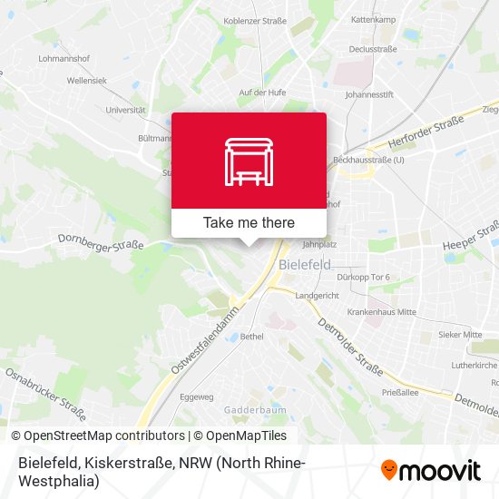 Bielefeld, Kiskerstraße map