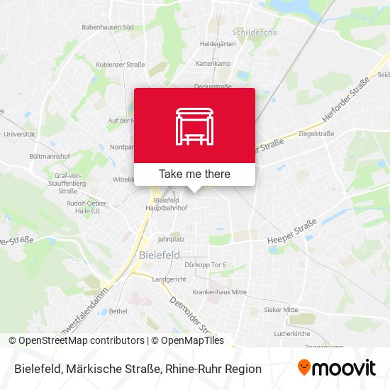 Bielefeld, Märkische Straße map