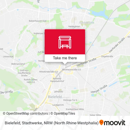 Bielefeld, Stadtwerke map