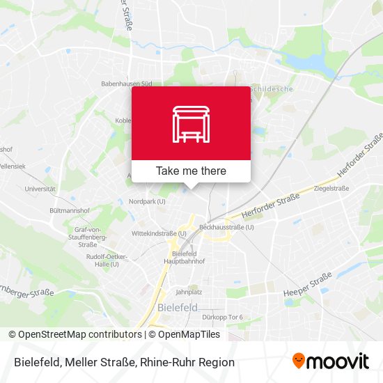Bielefeld, Meller Straße map