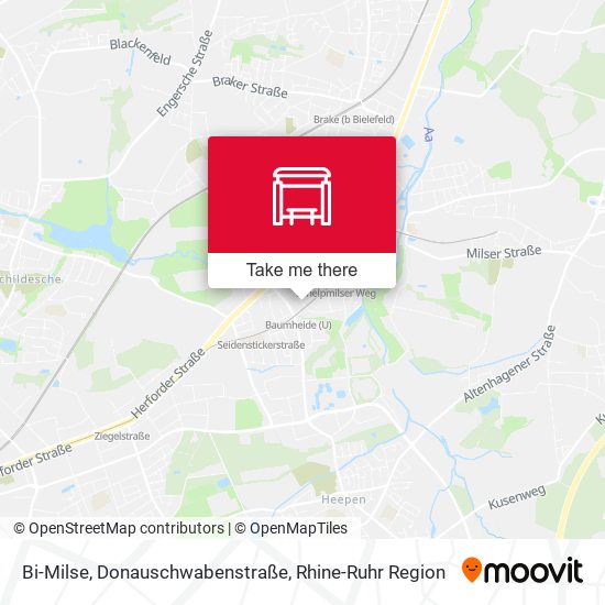 Bi-Milse, Donauschwabenstraße map
