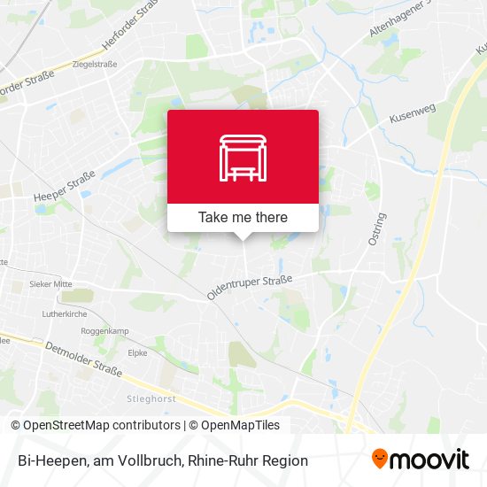 Bi-Heepen, am Vollbruch map
