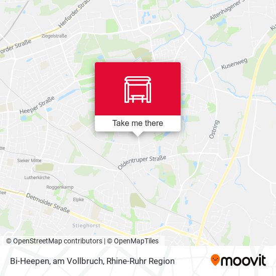 Bi-Heepen, am Vollbruch map