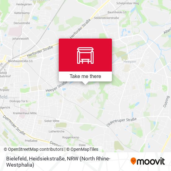 Bielefeld, Heidsiekstraße map