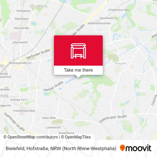 Bielefeld, Hofstraße map