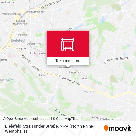 Карта Bielefeld, Stralsunder Straße