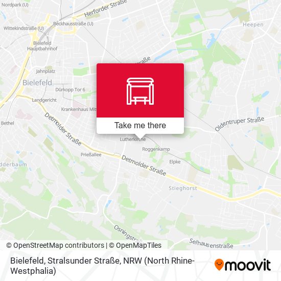 Карта Bielefeld, Stralsunder Straße