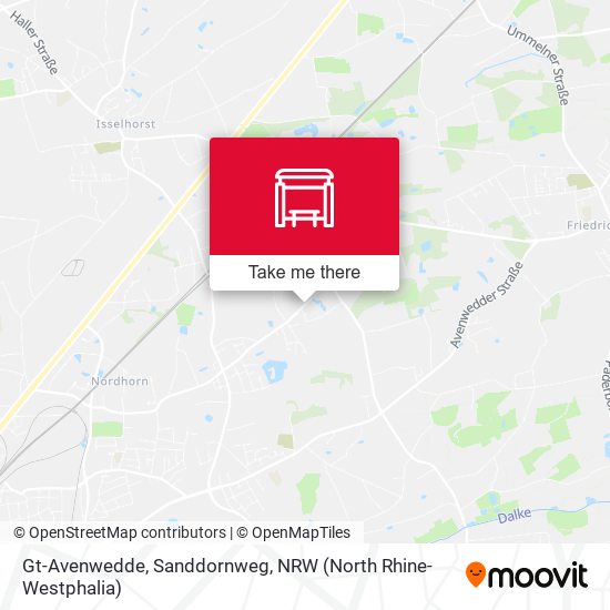 Gt-Avenwedde, Sanddornweg map