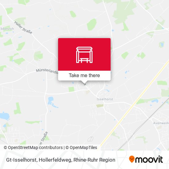 Gt-Isselhorst, Hollerfeldweg map