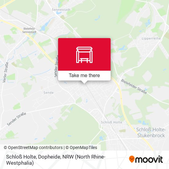 Schloß Holte, Dopheide map