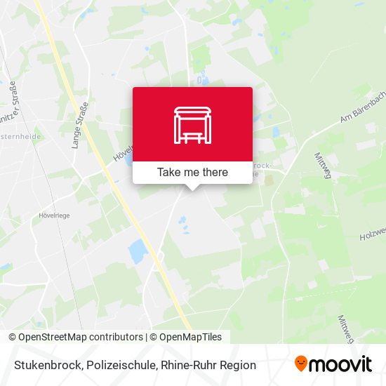 Stukenbrock, Polizeischule map