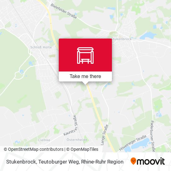 Stukenbrock, Teutoburger Weg map