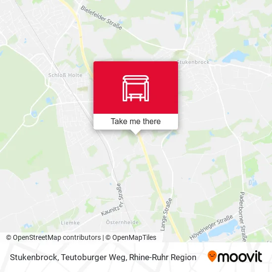 Карта Stukenbrock, Teutoburger Weg