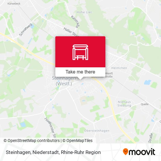 Steinhagen, Niederstadt map
