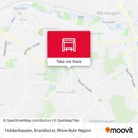 Карта Hiddenhausen, Brandhorst
