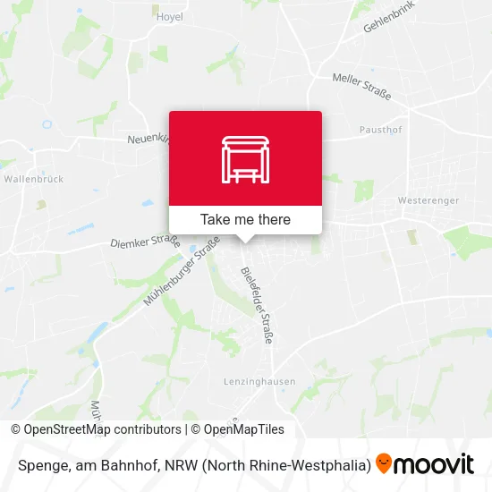 Карта Spenge, am Bahnhof
