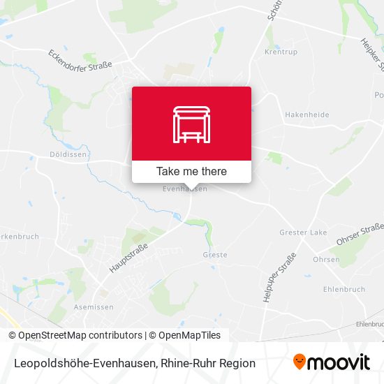 Leopoldshöhe-Evenhausen map