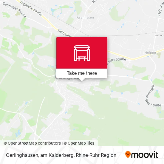 Карта Oerlinghausen, am Kalderberg