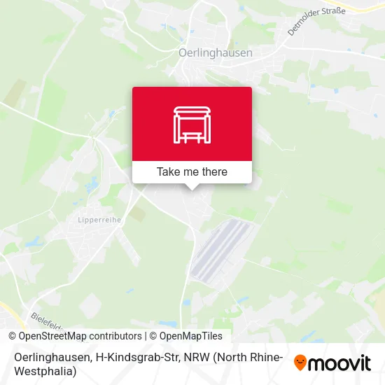 Карта Oerlinghausen, H-Kindsgrab-Str