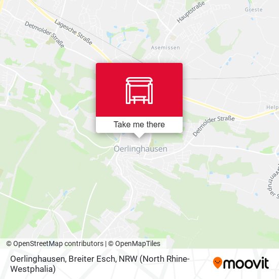 Oerlinghausen, Breiter Esch map