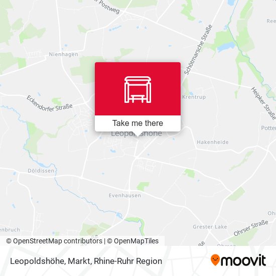 Leopoldshöhe, Markt map