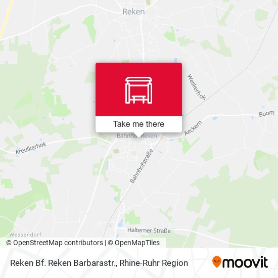 Reken Bf. Reken Barbarastr. map
