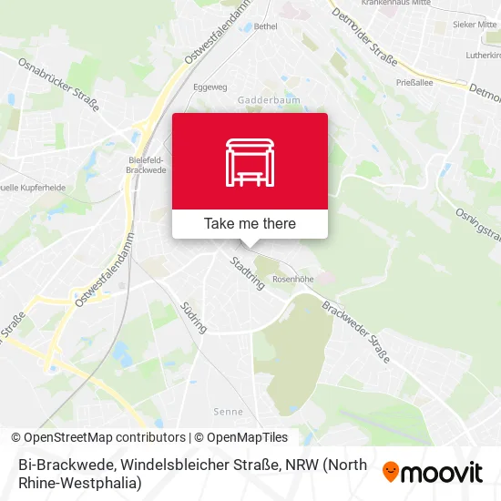 Карта Bi-Brackwede, Windelsbleicher Straße