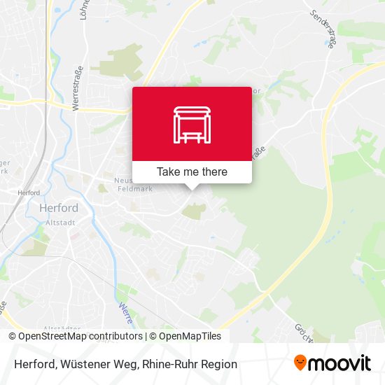 Herford, Wüstener Weg map