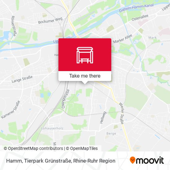Hamm, Tierpark Grünstraße map