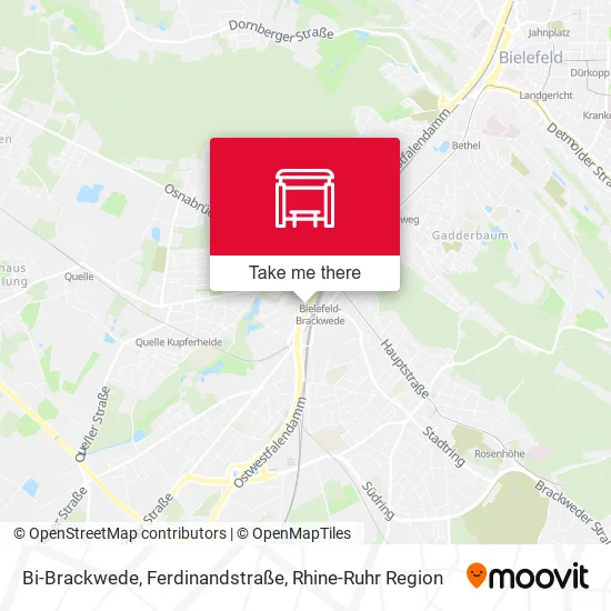 Карта Bi-Brackwede, Ferdinandstraße