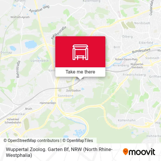 Wuppertal Zoolog. Garten Bf map