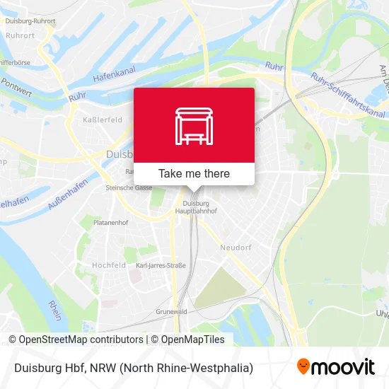 Duisburg Hbf map