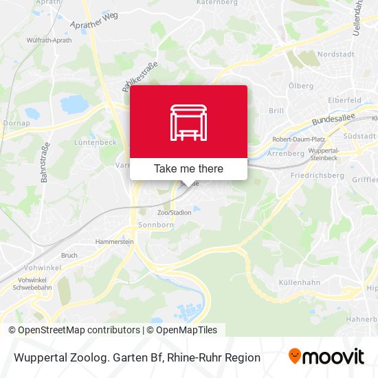Wuppertal Zoolog. Garten Bf map