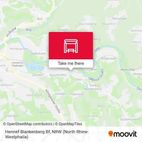 Hennef Blankenberg Bf map