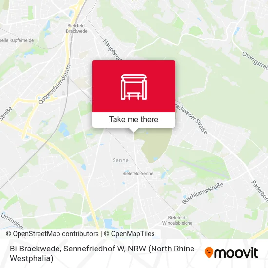 Bi-Brackwede, Sennefriedhof W map