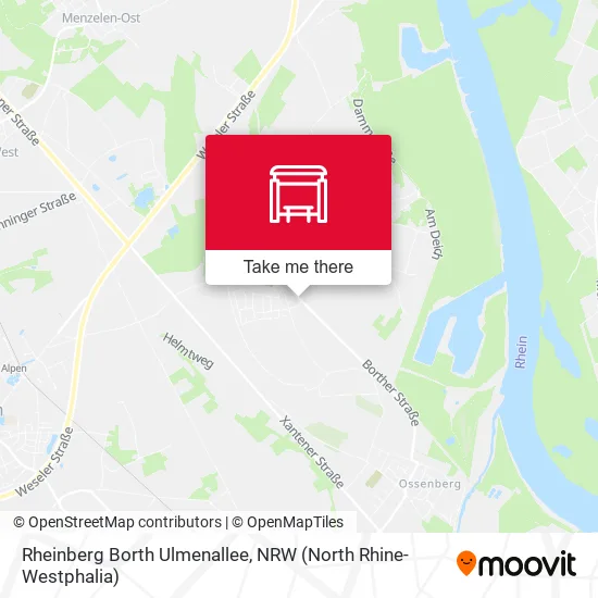 Карта Rheinberg Borth Ulmenallee