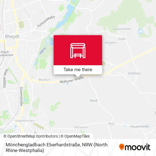 Карта Mönchengladbach Eberhardstraße