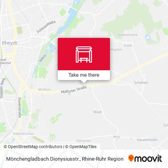 Mönchengladbach Dionysiusstr. map