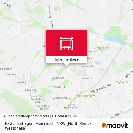 Bi-Gellershagen, Meierteich map