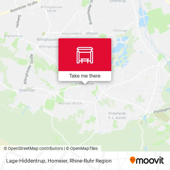 Карта Lage-Hiddentrup, Homeier