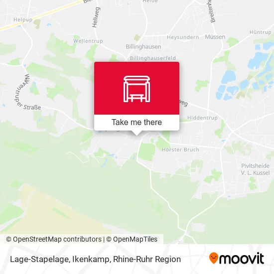 Карта Lage-Stapelage, Ikenkamp