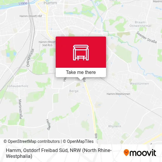 Hamm, Ostdorf Freibad Süd map