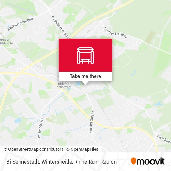 Bi-Sennestadt, Wintersheide map