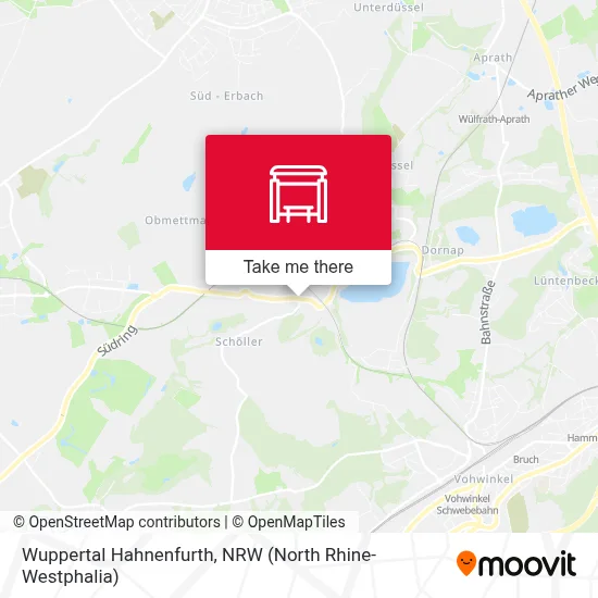 Wuppertal Hahnenfurth map