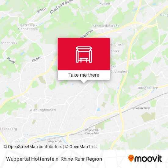 Карта Wuppertal Hottenstein