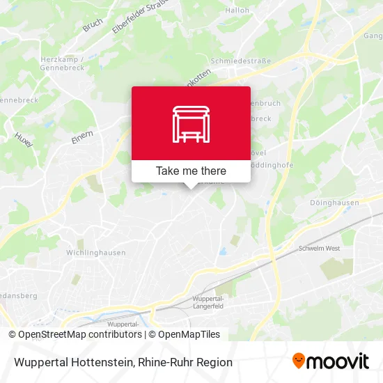 Карта Wuppertal Hottenstein