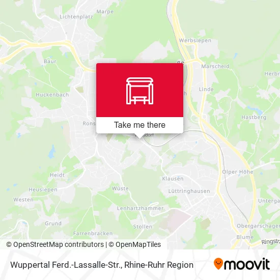 Карта Wuppertal Ferd.-Lassalle-Str.