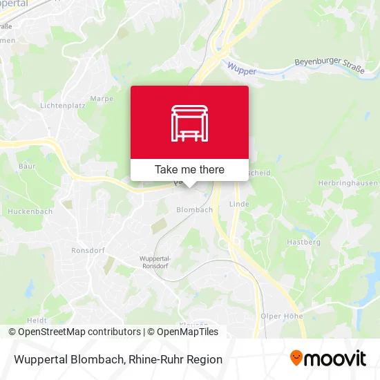 Карта Wuppertal Blombach